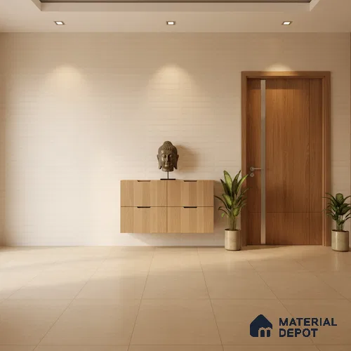 Punch Wall Tile TL 09952 4 ft x 2 ft Beige Vitrified Matte Finish Tile - 9 mm | Ideal for Living Room, Bedroom, Bathroom, Kitchen