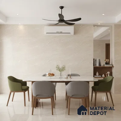 Punch Wall & Floor Tile TL 09954 4 ft x 2 ft Beige Vitrified Matte Finish Tile - 9 mm | Ideal for Living Room,Bedroom,Bathroom,Kitchen
