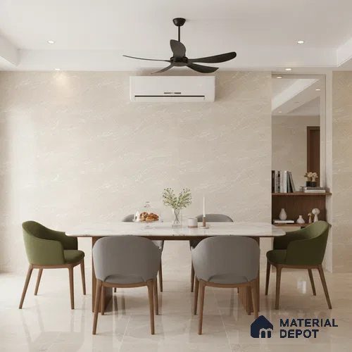 Punch Wall & Floor Tile TL 09954 4 ft x 2 ft Beige Vitrified Matte Finish Tile - 9 mm | Ideal for Living Room,Bedroom,Bathroom,Kitchen