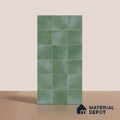 Stone Wall & Floor Tile TL 09957 4 ft x 2 ft Green Vitrified Matte Finish Tile - 9 mm | Ideal for Living Room,Bedroom,Bathroom,Kitchen