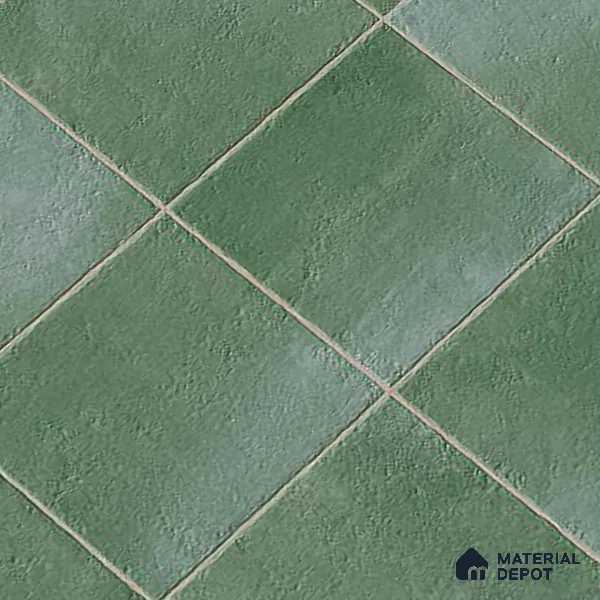 Stone Wall & Floor Tile TL 09957 4 ft x 2 ft Green Vitrified Matte Finish Tile - 9 mm | Ideal for Living Room,Bedroom,Bathroom,Kitchen