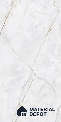 Marble Calacatta Wall & Floor Tile TL 09961 D Off-White 4 ft x 2 ft Matte Finish Vitrified Tile - 9 mm | Suitable For Living Room, Bedroom, Kitchen