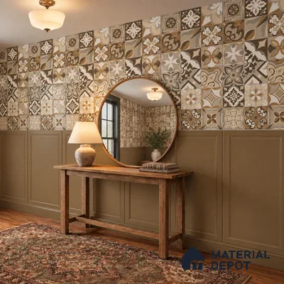 Highlighter Wall Tile TL 09972 H 4 ft x 2 ft Brown Matte Finish Vitrified Tile - 9 mm | Suitable For Living Room, Hall, Bedroom