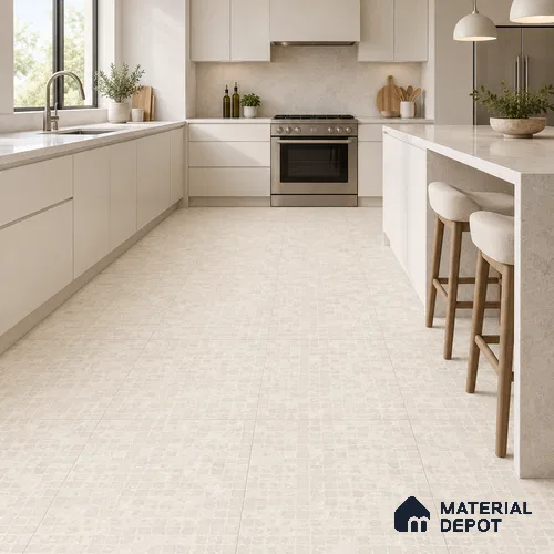 Mosaic Wall Tile TL 09977 4 ft x 2 ft Beige Vitrified Matte Finish Tile - 9 mm | Ideal for Living Room,Bedroom,Bathroom,Kitchen