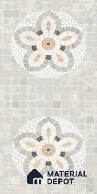 Mosaic Wall Tile TL 09978 B 4 ft x 2 ft Grey Vitrified Matte Finish Tile - 9 mm | Ideal for Living Room,Bedroom,Bathroom,Kitchen