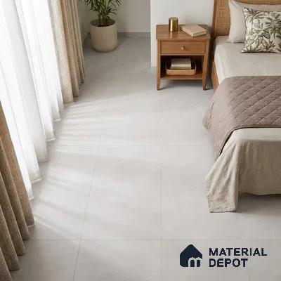 Cement Floor & Wall Tile TL 09979 4 ft x 2 ft Grey Vitrified Matte Finish Tile - 9 mm | Ideal for Living Room,Bedroom,Bathroom,Kitchen