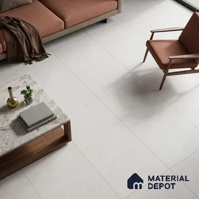 Cement Floor & Wall Tile TL 09979 4 ft x 2 ft Grey Vitrified Matte Finish Tile - 9 mm | Ideal for Living Room,Bedroom,Bathroom,Kitchen