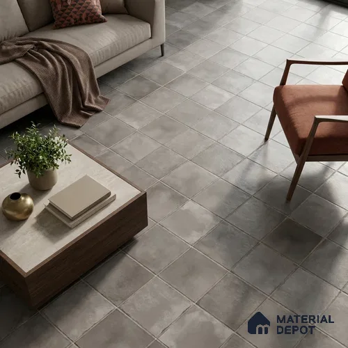 Stone Wall & Floor Tile TL 09986 4 ft x 2 ft Black Vitrified Matte Finish Tile - 9 mm | Ideal for Living Room,Bedroom,Bathroom,Kitchen