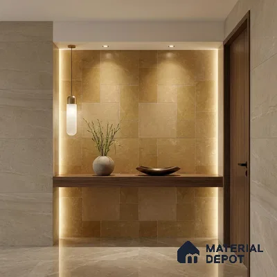 Stone Wall & Floor Tile TL 09990 C 4 ft x 2 ft Brown Vitrified Matte Finish Tile - 9 mm | Ideal for Living Room, Bedroom, Bathroom, Kitchen