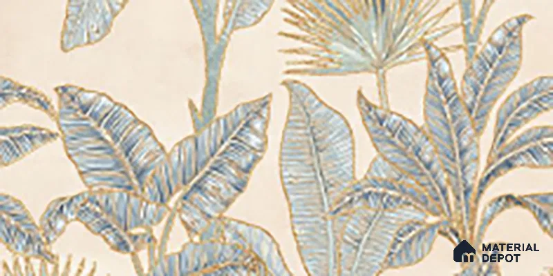 Floral Wall Tile TL 09994 F Fantasy Ivory Decor - 1B 2 ft x 1 ft Pink Ceramic Glue Matte Finish Decor B Tile - 9 mm | Ideal for Living Room, Bathroom, Kitchen | Please Expect a Slight Variation of Pattern