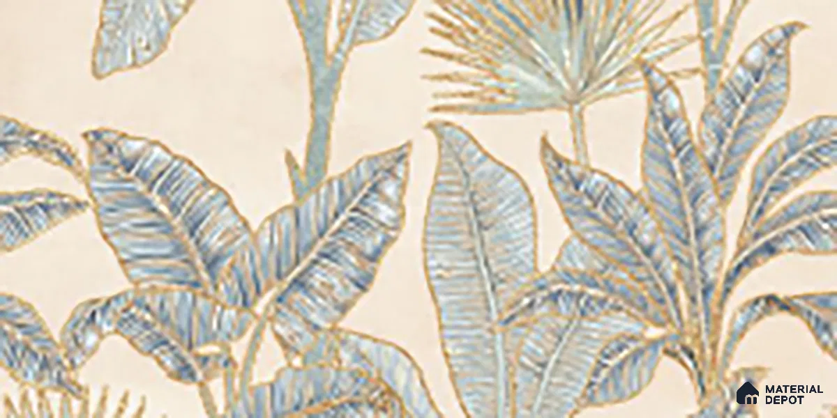 Floral Wall Tile TL 09994 F Fantasy Ivory Decor - 1B 2 ft x 1 ft Pink Ceramic Glue Matte Finish Decor B Tile - 9 mm | Ideal for Living Room, Bathroom, Kitchen | Please Expect a Slight Variation of Pattern