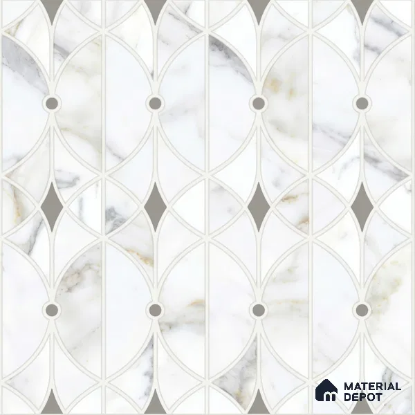 Moroccan Wall & Floor Tile TL 10013 | CRV-103 | 1 ft x 1 ft Matte Finish Ceramic Tile - 10 mm | Suitable for Bathroom, Kitchen, Balcony | Please Expect a Slight Variation of Pattern