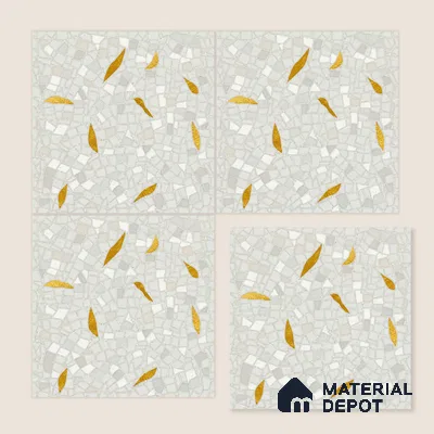 Moroccan Wall & Floor Tile TL 10014 | CRV104 | 1 ft x 1 ft Matte Finish Ceramic Tile - 10 mm | Suitable for Bathroom, Kitchen, Balcony | Please Expect a Slight Variation of Pattern