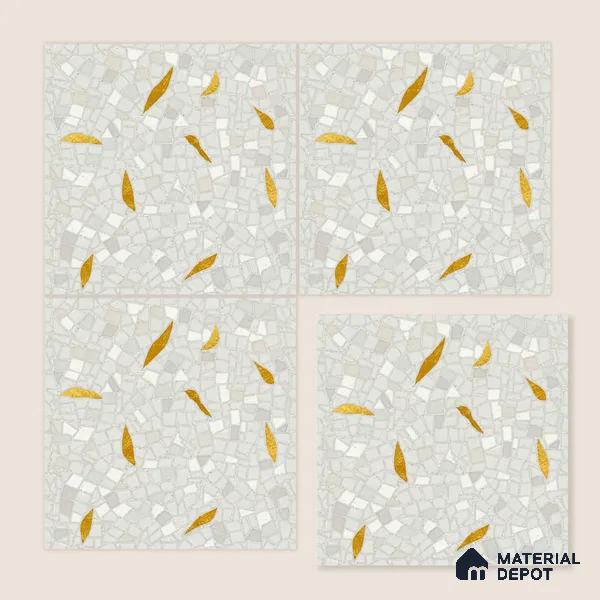 Moroccan Wall & Floor Tile TL 10014 | CRV104 | 1 ft x 1 ft Matte Finish Ceramic Tile - 10 mm | Suitable for Bathroom, Kitchen, Balcony | Please Expect a Slight Variation of Pattern