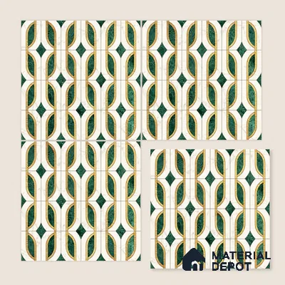 Moroccan Wall & Floor Tile TL 10022 | CRV-115 | 1 ft x 1 ft Matte Finish Ceramic Tile - 10 mm | Suitable for Bathroom, Kitchen, Balcony | Please Expect a Slight Variation of Pattern