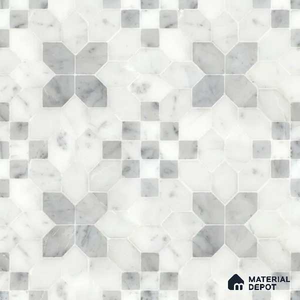 Moroccan Wall & Floor Tile TL 10024 | CRV-62 | 1 ft x 1 ft Matte Finish Ceramic Tile - 10 mm | Suitable for Bathroom, Kitchen, Balcony | Please Expect a Slight Variation of Pattern