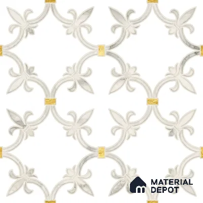Moroccan Wall & Floor Tile TL 10027 | CRV-68 | 1 ft x 1 ft Matte Finish Ceramic Tile - 10 mm | Suitable for Bathroom, Kitchen, Balcony | Please Expect a Slight Variation of Pattern