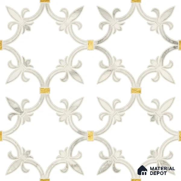 Moroccan Wall & Floor Tile TL 10027 | CRV-68 | 1 ft x 1 ft Matte Finish Ceramic Tile - 10 mm | Suitable for Bathroom, Kitchen, Balcony | Please Expect a Slight Variation of Pattern