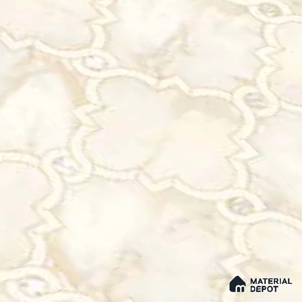 Moroccan Wall & Floor Tile TL 10029 | CRV-76 | 1 ft x 1 ft Matte Finish Ceramic Tile - 10 mm | Suitable for Bathroom, Kitchen, Balcony | Please Expect a Slight Variation of Pattern