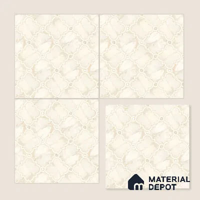 Moroccan Wall & Floor Tile TL 10029 | CRV-76 | 1 ft x 1 ft Matte Finish Ceramic Tile - 10 mm | Suitable for Bathroom, Kitchen, Balcony | Please Expect a Slight Variation of Pattern