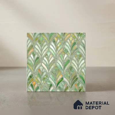 Moroccan Wall Tile TL 10035 | CRV-84 | 1 ft x 1 ft Matte Finish Ceramic Tile - 10 mm | Suitable for Bathroom, Kitchen, Balcony | Please Expect a Slight Variation of Pattern