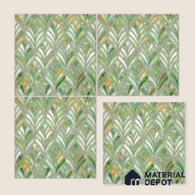 Moroccan Wall Tile TL 10035 | CRV-84 | 1 ft x 1 ft Matte Finish Ceramic Tile - 10 mm | Suitable for Bathroom, Kitchen, Balcony | Please Expect a Slight Variation of Pattern