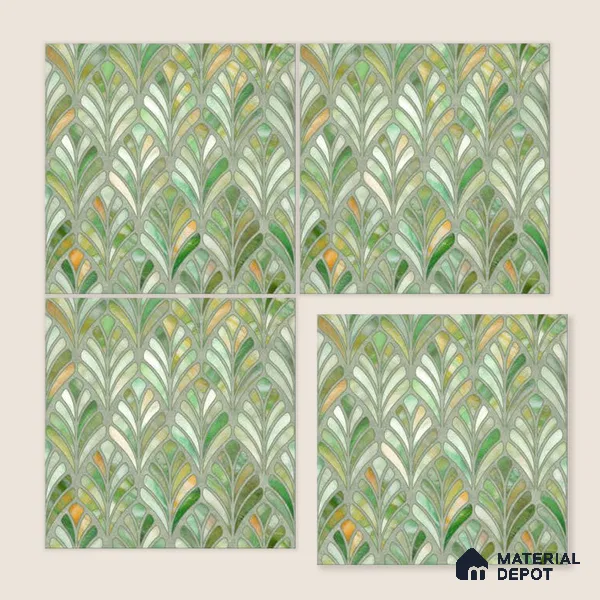Moroccan Wall Tile TL 10035 | CRV-84 | 1 ft x 1 ft Matte Finish Ceramic Tile - 10 mm | Suitable for Bathroom, Kitchen, Balcony | Please Expect a Slight Variation of Pattern