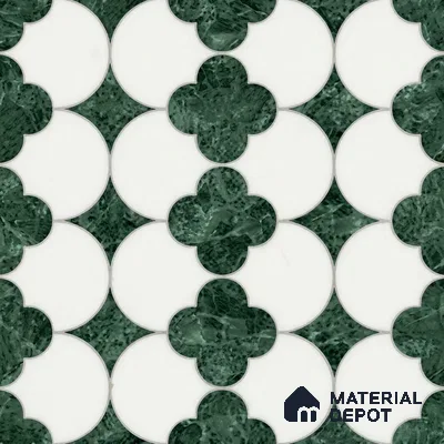 Moroccan Wall Tile TL 10036 | CRV-85 | 1 ft x 1 ft Matte Finish Ceramic Tile - 10 mm | Suitable for Bathroom, Kitchen, Balcony | Please Expect a Slight Variation of Pattern