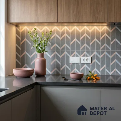 Moroccan Wall & Floor Tile TL 10041 | CRV-96 | 1 ft x 1 ft Matte Finish Ceramic Tile - 10 mm | Suitable for Bathroom, Kitchen, Balcony | Please Expect a Slight Variation of Pattern