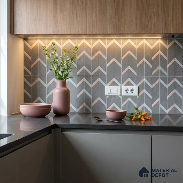 Moroccan Wall & Floor Tile TL 10041 | CRV-96 | 1 ft x 1 ft Matte Finish Ceramic Tile - 10 mm | Suitable for Bathroom, Kitchen, Balcony | Please Expect a Slight Variation of Pattern