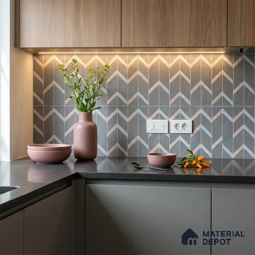 Moroccan Wall & Floor Tile TL 10041 | CRV-96 | 1 ft x 1 ft Matte Finish Ceramic Tile - 10 mm | Suitable for Bathroom, Kitchen, Balcony | Please Expect a Slight Variation of Pattern