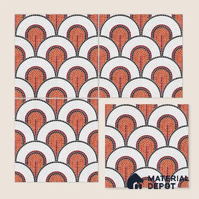 Moroccan Wall & Floor Tile TL 10042 | CRV-97 | 1 ft x 1 ft Matte Finish Ceramic Tile - 10 mm | Suitable for Bathroom, Kitchen, Balcony | Please Expect a Slight Variation of Pattern