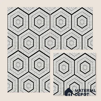 Moroccan Wall & Floor Tile TL 10043 | CRV-99 | 1 ft x 1 ft Matte Finish Ceramic Tile - 10 mm | Suitable for Bathroom, Kitchen, Balcony | Please Expect a Slight Variation of Pattern