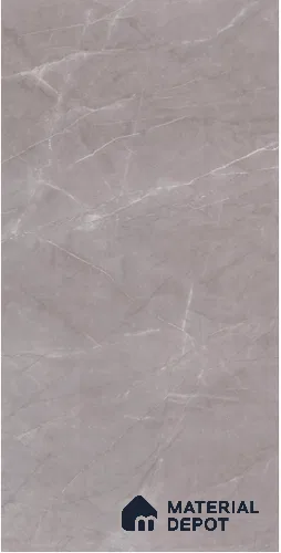 Marble Look Wall Tile TL 10052 B Pulpis Grey 8 ft x 4 ft Vitrified Satin Finish - 9 mm | Random 3 | Adhesive and Spacers Must be Used During Installation