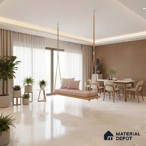 Marble Floor Large Format Tile TL 10075 Omega Onyx 6 ft x 4 ft Glossy Finish Vitrified Colorbody Tile - 15 mm | Suitable for Living Room, Bedroom & Bathroom | Adhesive and Spacers Must be Used During Installation