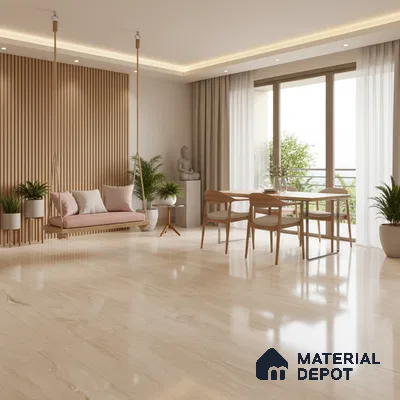 Marble Floor Large Format Tile TL 10086 Ventino Teal 6 ft x 4 ft Glossy Finish Vitrified Colorbody Tile - 15 mm | Suitable for Living Room, Bedroom & Bathroom | Adhesive and Spacers Must be Used During Installation