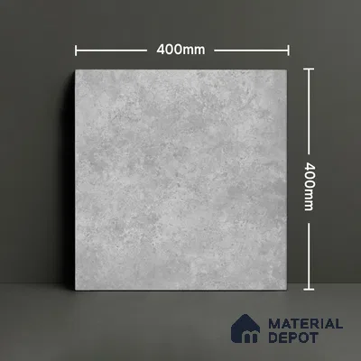 Stone Floor Tile TL 10091 Modulo Gris | 16 x 16 inch - 12 mm thick | Vitrified Anti Skid Matte Finish Heavy Duty Parking Tile | Ideal For Bathroom, High Traffic Areas, Terrace | Pattern Alignment May Vary | 2-3 mm Spacer is Mandatory
