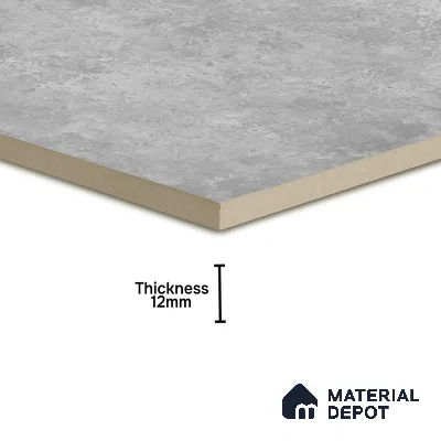 Stone Floor Tile TL 10091 Modulo Gris | 16 x 16 inch - 12 mm thick | Vitrified Anti Skid Matte Finish Heavy Duty Parking Tile | Ideal For Bathroom, High Traffic Areas, Terrace | Pattern Alignment May Vary | 2-3 mm Spacer is Mandatory