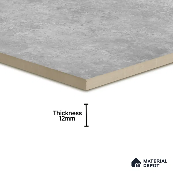 Stone Floor Tile TL 10091 Modulo Gris | 16 x 16 inch - 12 mm thick | Vitrified Anti Skid Matte Finish Heavy Duty Parking Tile | Ideal For Bathroom, High Traffic Areas, Terrace | Pattern Alignment May Vary | 2-3 mm Spacer is Mandatory
