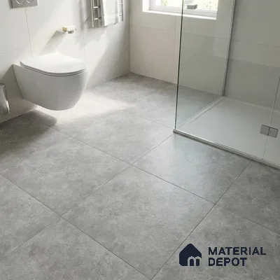 Stone Floor Tile TL 10091 Modulo Gris | 16 x 16 inch - 12 mm thick | Vitrified Anti Skid Matte Finish Heavy Duty Parking Tile | Ideal For Outdoor, High Traffic Areas, Terrace | Pattern Alignment May Vary | 2-3 mm Spacer is Mandatory (Sample)