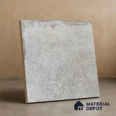 Stone Floor Tile TL 10093 C Modulo Grafite 8 x 8 inch Matte Finish Vitrified Anti Skid Tile - 12 mm | Suitable For Balcony, Patio, Bathroom