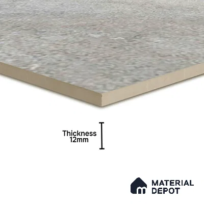 Stone Floor Tile TL 10093 C Modulo Grafite 8 x 8 inch Matte Finish Vitrified Anti Skid Tile - 12 mm | Suitable For Balcony, Patio, Bathroom