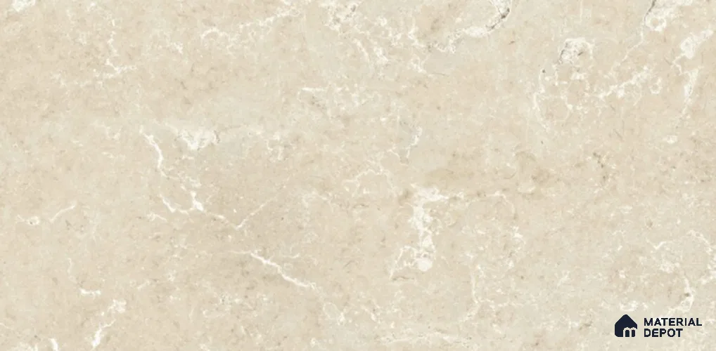 Marble Floor Tile TL 10094 B Modulo Beige 16 x 8 inch Matte Finish Vitrified Anti Skid Tile - 12 mm | Suitable For Balcony, Patio, Outdoor