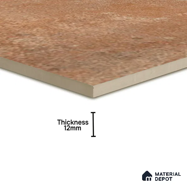 Stone Floor Tile TL 10095 C Cotto 8 x 8 inch Matte Finish Vitrified Anti Skid Tile - 12 mm | Suitable For Balcony, Patio, Bathroom