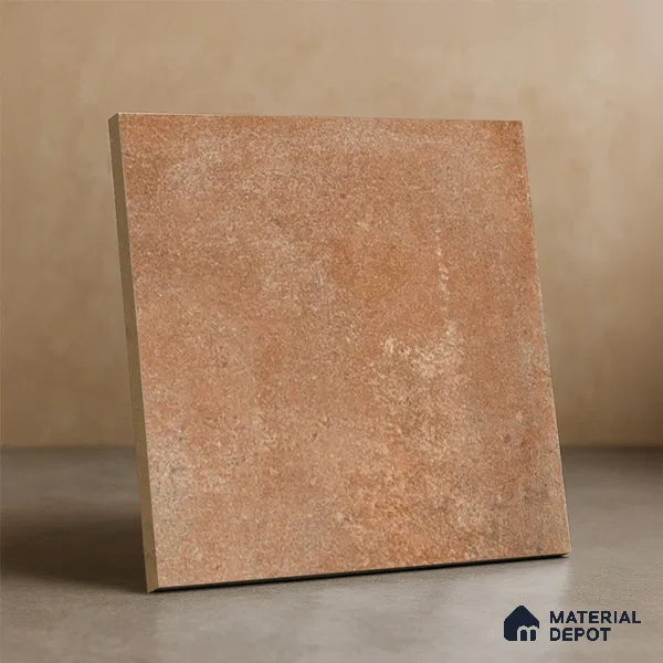 Stone Floor Tile TL 10095 C Cotto 8 x 8 inch Matte Finish Vitrified Anti Skid Tile - 12 mm | Suitable For Balcony, Patio, Bathroom