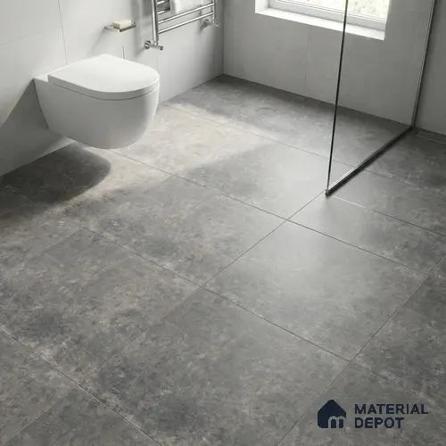 Stone Floor Tile TL 10098 Rust Grey | 16 x 16 inch - 12 mm thick | Vitrified Anti Skid Matte Finish Heavy Duty Parking Tile | Ideal For Outdoor, High Traffic Areas, Terrace | Pattern Alignment May Vary | 2-3 mm Spacer is Mandatory