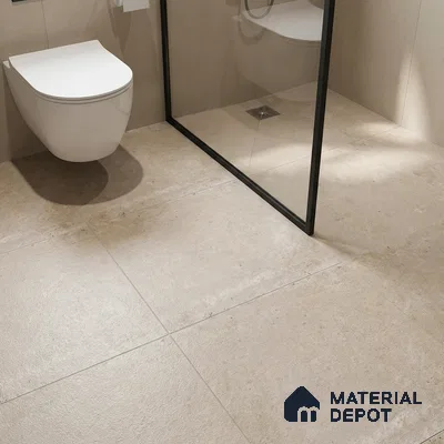 Stone Floor Tile TL 10099 Rust Natural | 16 x 16 inch - 12 mm thick | Vitrified Anti Skid Matte Finish Heavy Duty Parking Tile | Ideal For Bathroom, High Traffic Areas, Terrace | Pattern Alignment May Vary | 2-3 mm Spacer is Mandatory