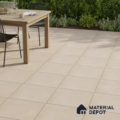 Stone Floor Tile TL 10099 Rust Natural | 16 x 16 inch - 12 mm thick | Vitrified Anti Skid Matte Finish Heavy Duty Parking Tile | Ideal For Bathroom, High Traffic Areas, Terrace | Pattern Alignment May Vary | 2-3 mm Spacer is Mandatory