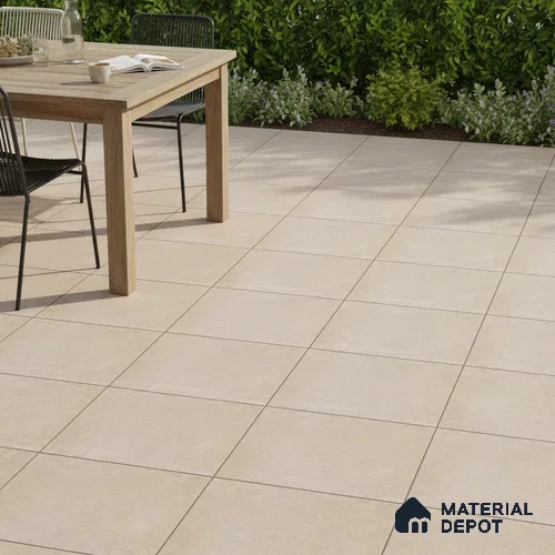 Stone Floor Tile TL 10099 Rust Natural | 16 x 16 inch - 12 mm thick | Vitrified Anti Skid Matte Finish Heavy Duty Parking Tile | Ideal For Bathroom, High Traffic Areas, Terrace | Pattern Alignment May Vary | 2-3 mm Spacer is Mandatory