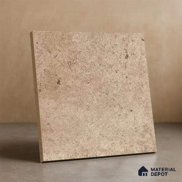 Stone Floor Tile TL 10099 C Rust Natural 8 x 8 inch Matte Finish Vitrified Anti Skid Tile - 12 mm | Suitable For Balcony, Patio, Bathroom